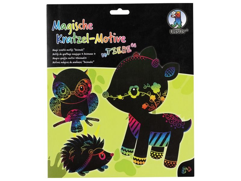 SILHOUETTE SCRATCH CARDS + STICKERS Animals