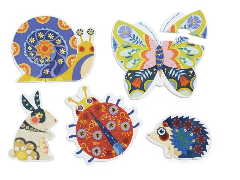 PROGRESSIEVE PUZZELS De dieren van de tuin
