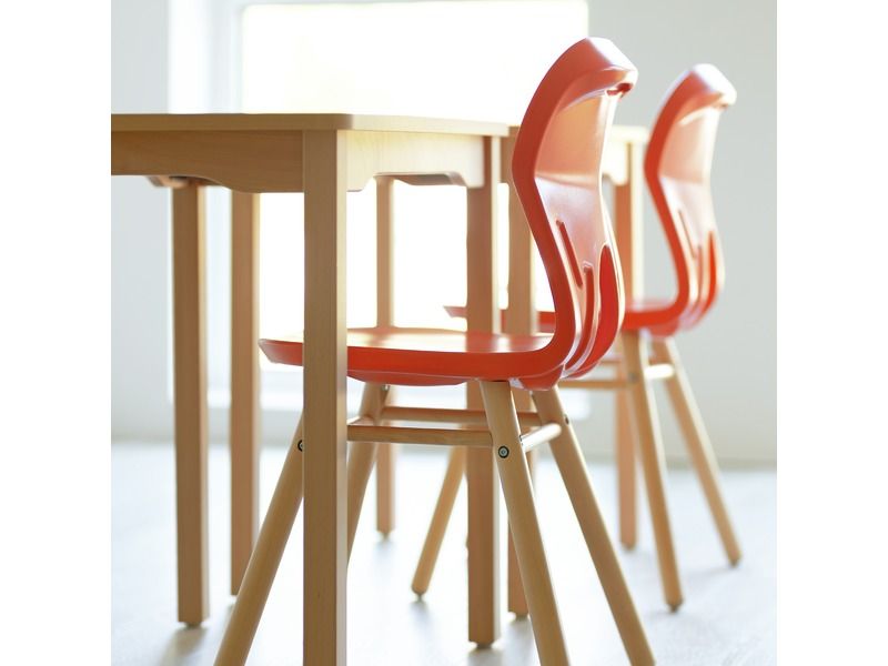 SCHALENSTUHL Easy 4 Holzfüße