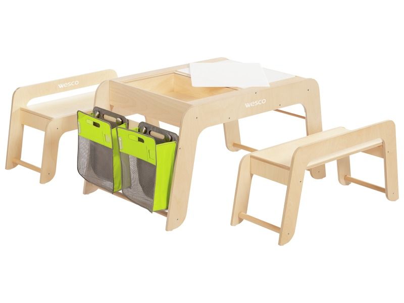 Creativ MULTI-ACTIVITY TABLE + Nomad pockets + 2 benches