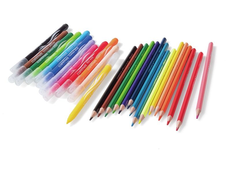 MULTIPACK 12 felt tips + 15 colour pencils