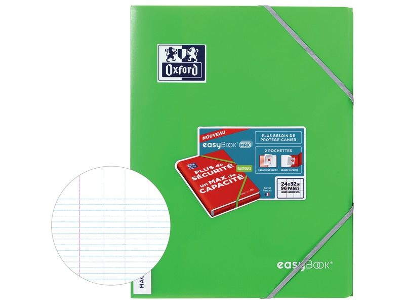 CAHIER EASYBOOK MAX A4+ (24x32 cm) - 96 pages - Séyès CAHIER EASYBOO...