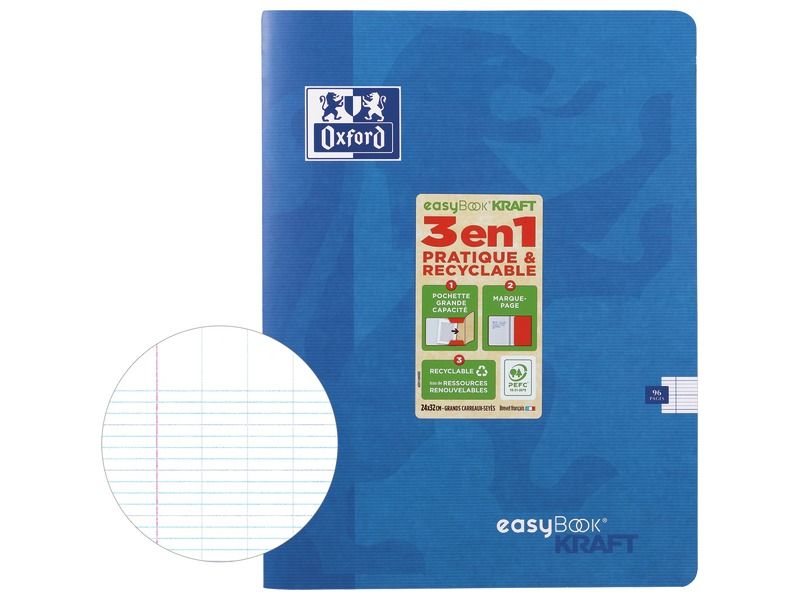 CAHIER EASYBOOK KRAFT 24x32 cm - 96 pages