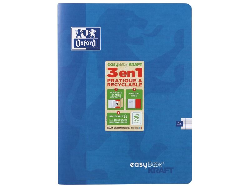CAHIER EASYBOOK KRAFT 24x32 cm - 96 pages