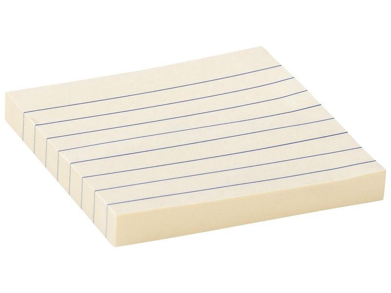 LINED STICKY NOTES 75x75 mm