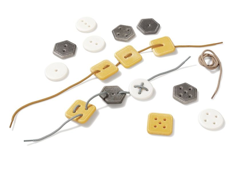 SENSORY STONE BUTTONS FOR LACING