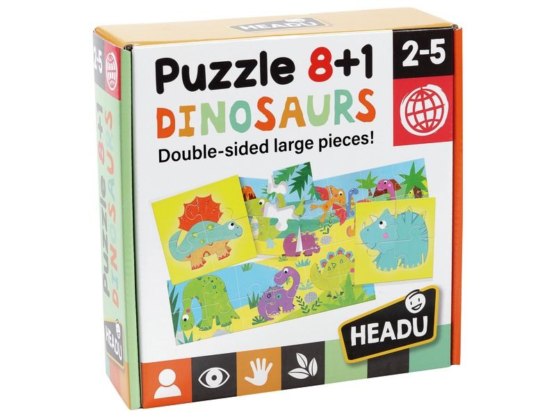 PUZZLE 8-IN-1 Dinosaurier