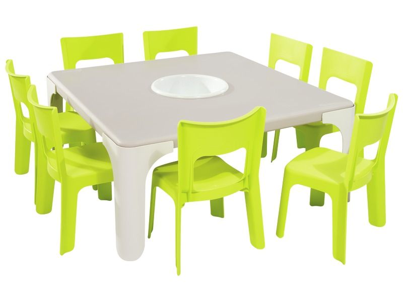 MAXI PACK ACTIVITY TABLE + 8 Lou CHAIRS Small size