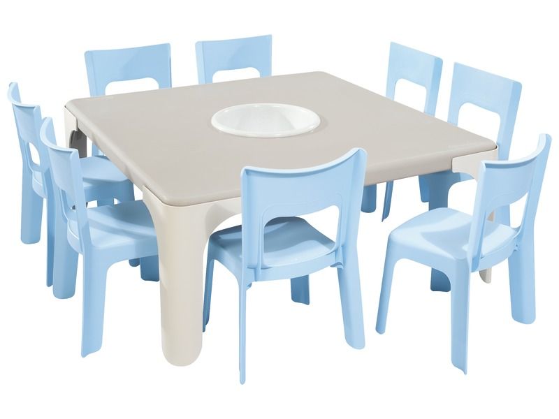 MAXI PACK ACTIVITY TABLE + 8 Lou CHAIRS Medium size