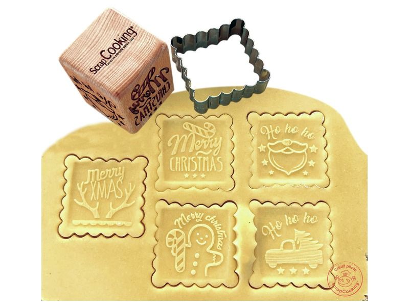 Christmas BISCUIT STAMP AND CUTTER
