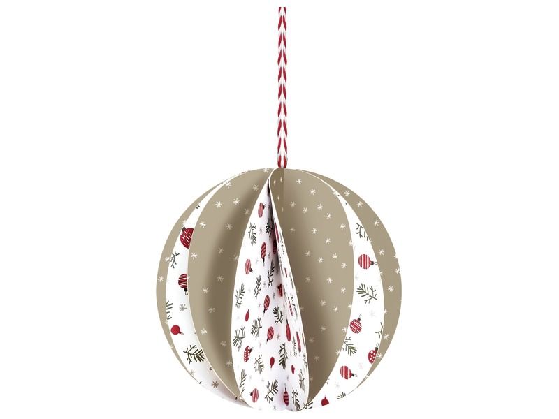 SHEETS OF THEMED PAPER Christmas baubles