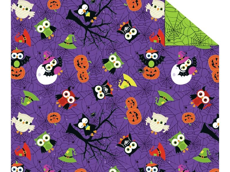 SHEETS OF THEMED PAPER Halloween Owls
