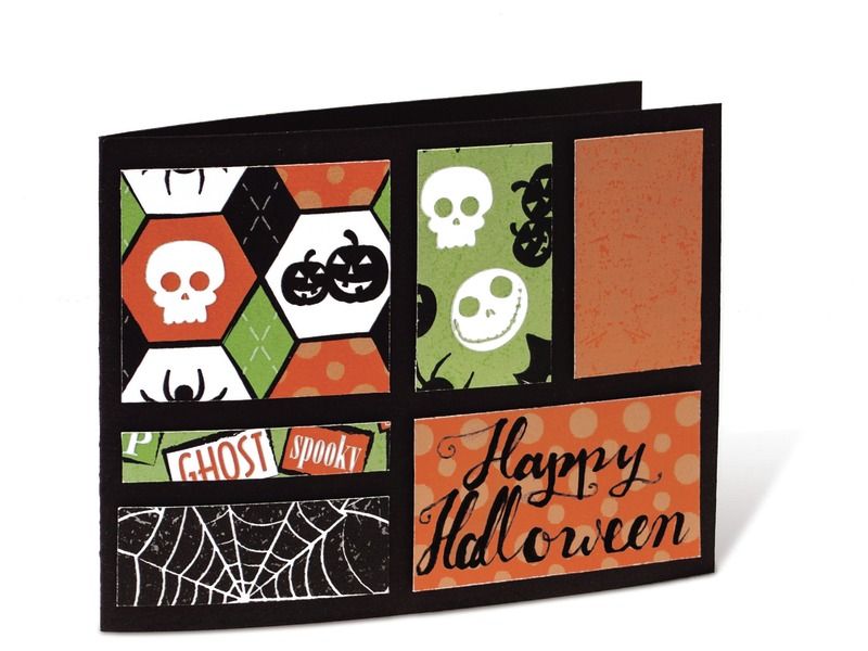 SHEETS OF THEMED PAPER Geometric Halloween