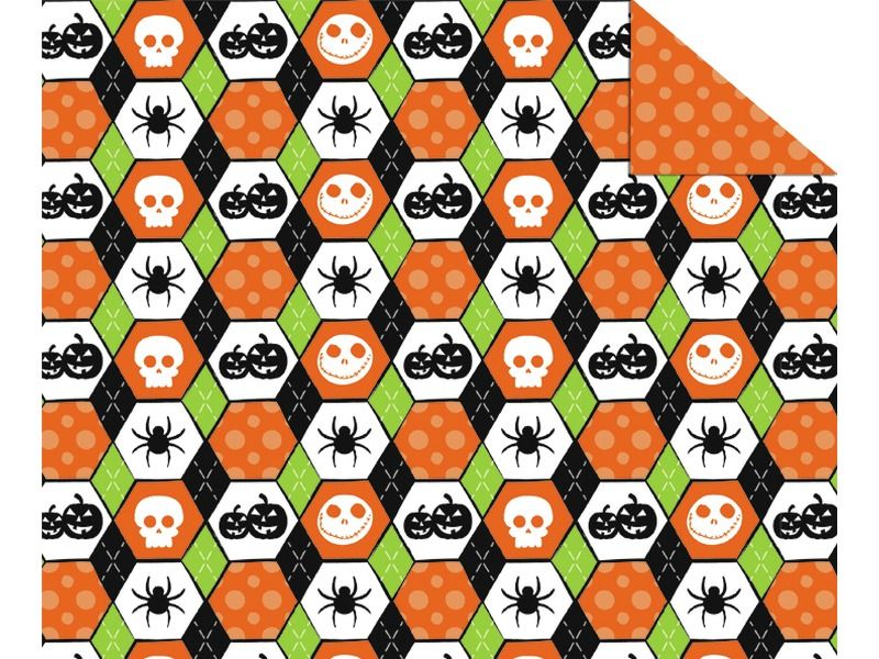 SHEETS OF THEMED PAPER Geometric Halloween