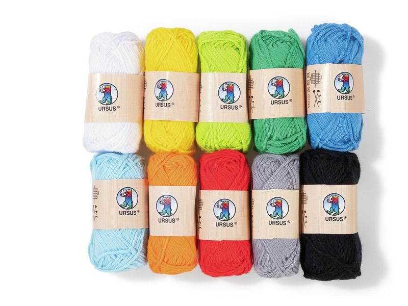 Cotton BALLS OF THREAD Bright colours