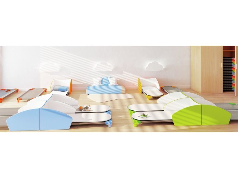 MAXI PACK Standard STACKABLE BED + COMFORT MATTRESS + PARTITION