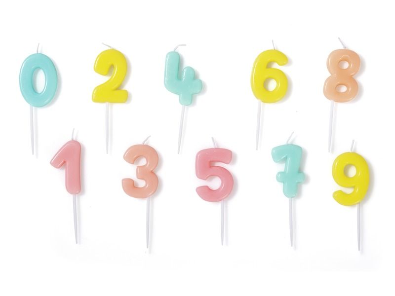 MAXI PACK OF MINI NUMBERED CANDLES