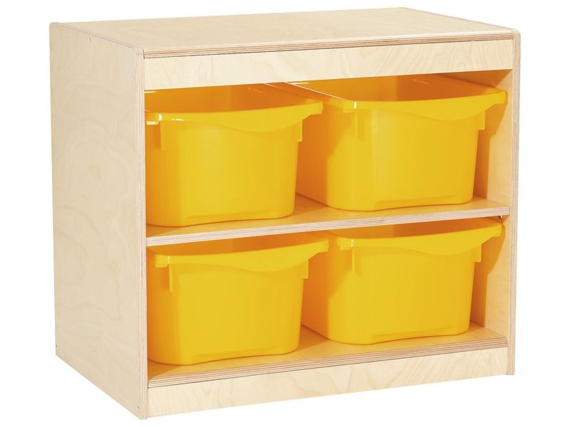 TINY TOT STORAGE CABINET 4 trays – 1 shelf