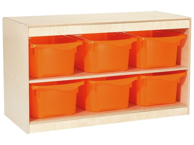 TINY TOT STORAGE CABINET 6 trays – 1 shelf