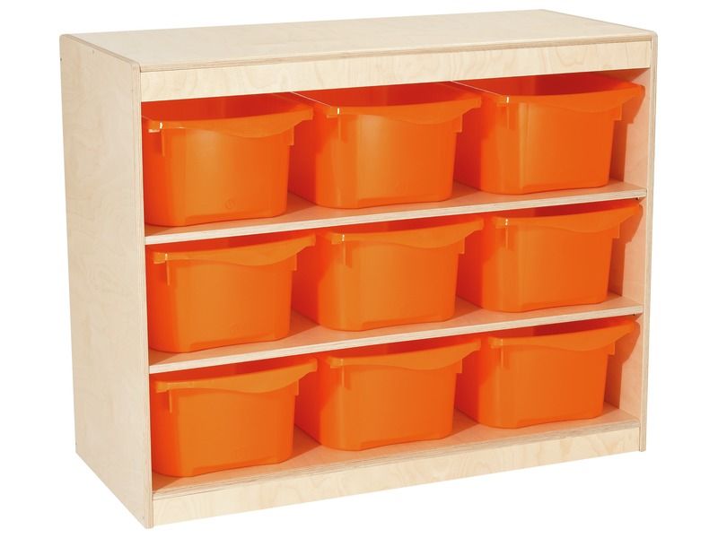 TINY TOT STORAGE CABINET 9 trays – 2 shelves