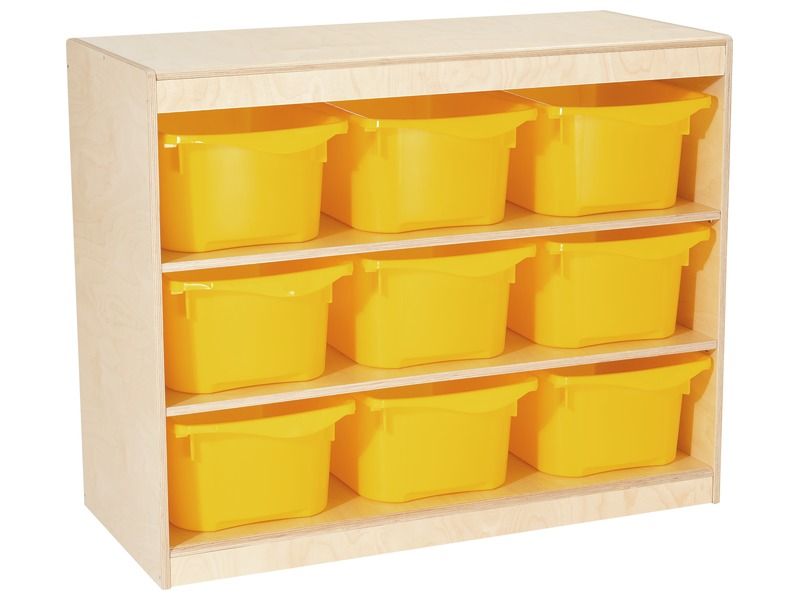 TINY TOT STORAGE CABINET 9 trays – 2 shelves