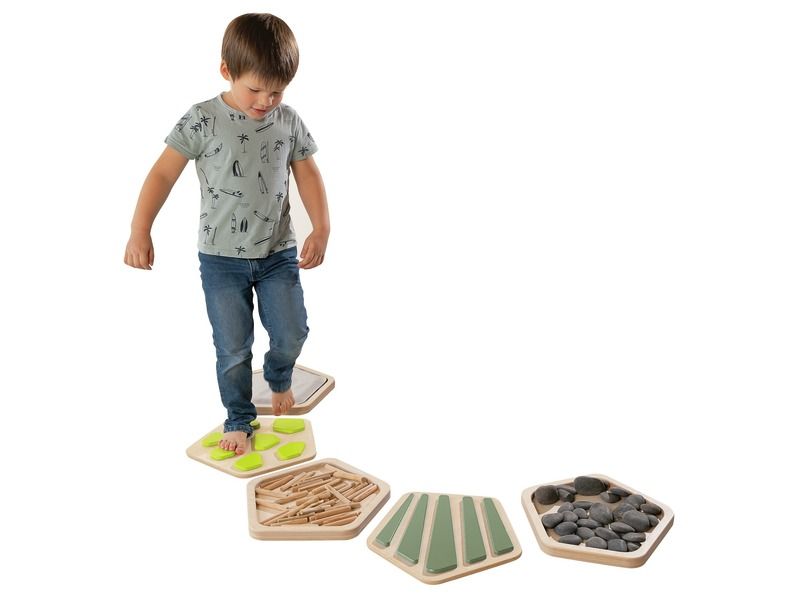 DALLES SENSORIELLES EN BOIS Kit sensoriel