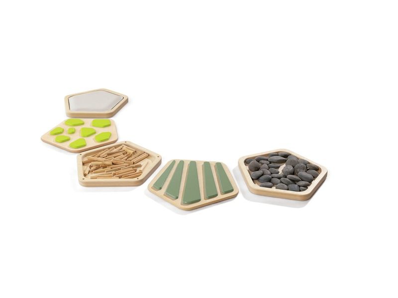 DALLES SENSORIELLES EN BOIS Kit sensoriel