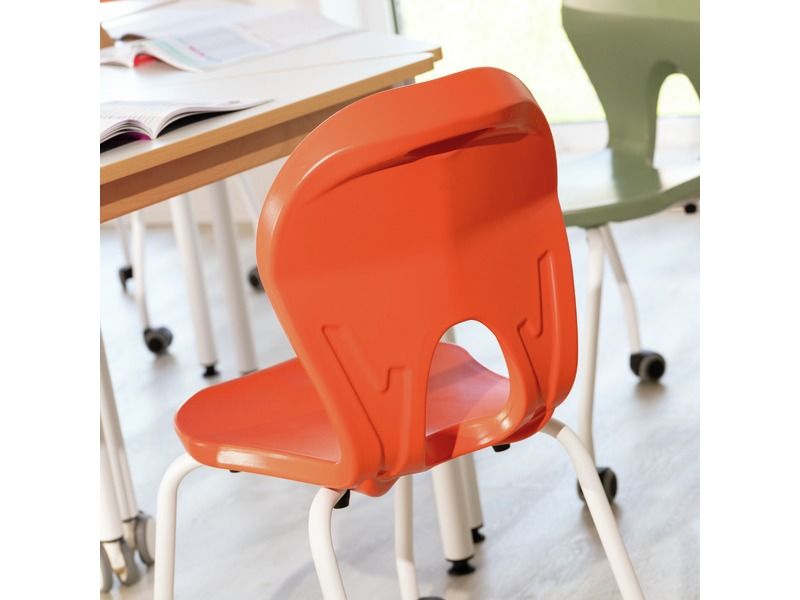 SCHALENSTUHL Easy 4 Metallfüße + Rollen