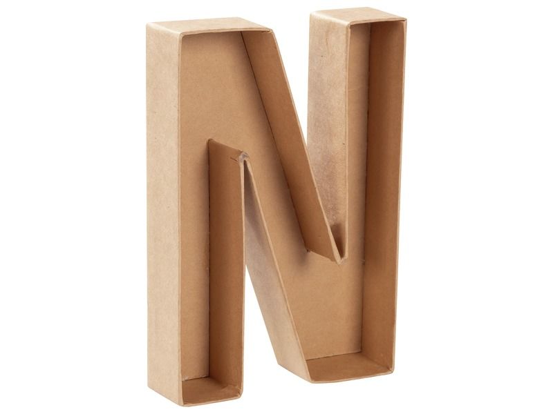 N HOLLOW LETTER TO DECORATE
