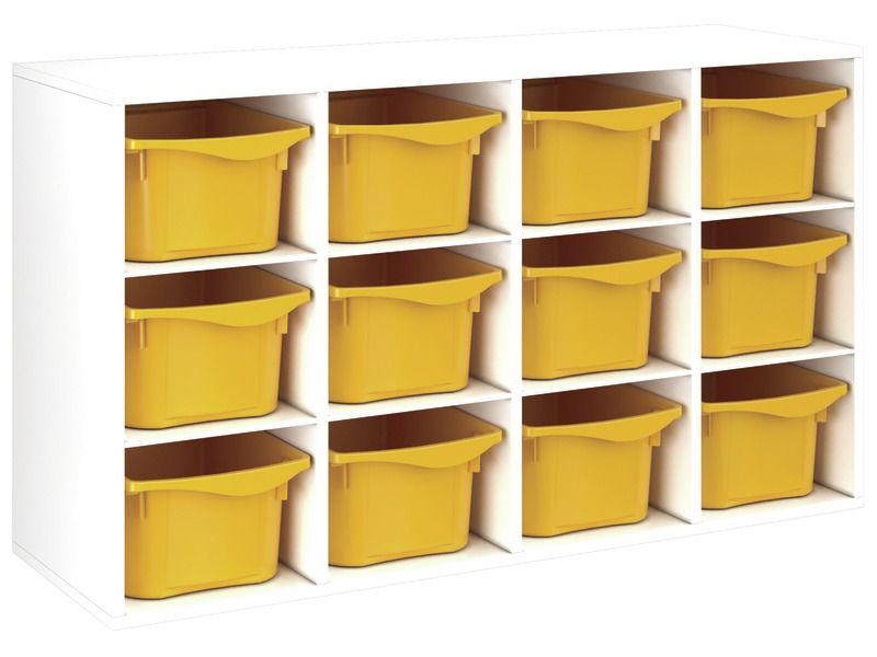 MELAMINE CABINET H: 81 cm - L: 139 cm 12 trays – 8 shelves