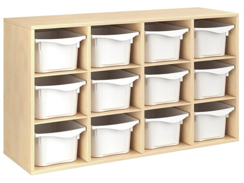 MOBILE MELAMINICO A: 81 cm - L: 139 cm 12 contenitori - 8 ripiani
