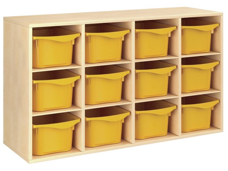 MELAMINE CABINET H: 81 cm - L: 139 cm 12 trays – 8 shelves