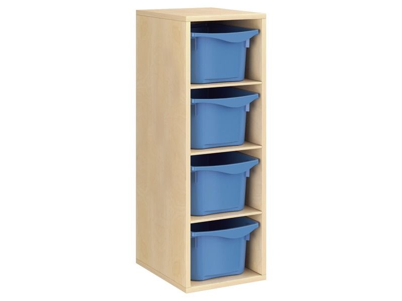 MELAMINE CABINET H: 102 cm - L: 36 cm 4 trays – 3 shelves