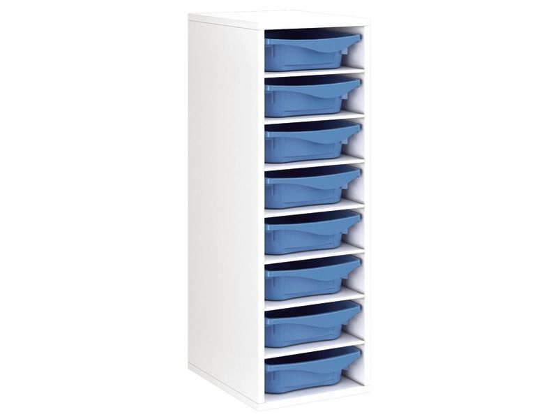 MELAMINE CABINET H: 102 cm - L: 36 cm 8 trays – 7 shelves