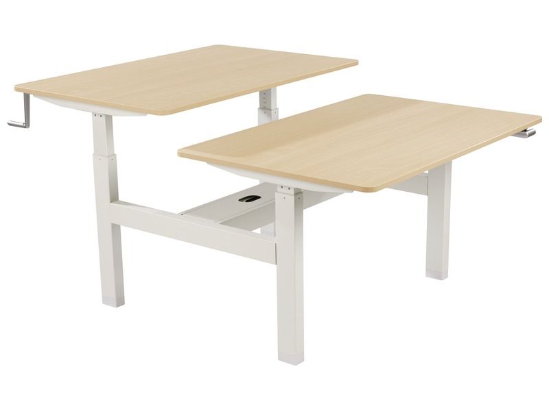 ADJUSTABLE TABLE WITH CRANK 2 table tops L: 160 cm
