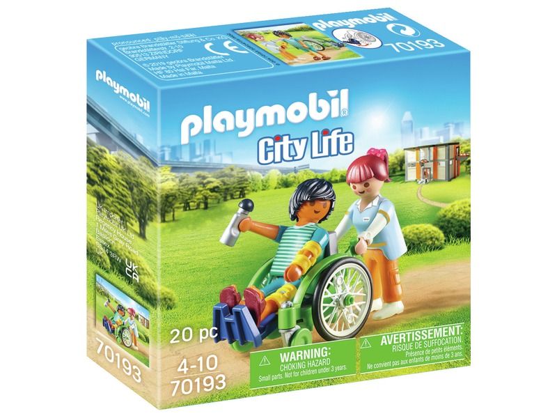 PAZIENTE IN SEDIA A ROTELLE PLAYMOBIL