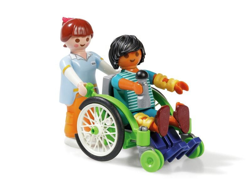 PAZIENTE IN SEDIA A ROTELLE PLAYMOBIL