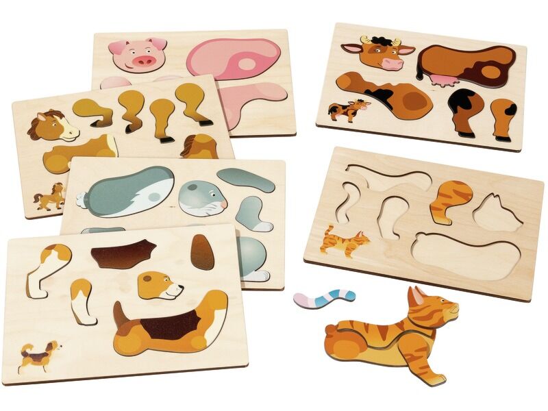 Boîte De Puzzle Magnétique Pour Enfants 3 Ans Et Plus – Jeu éducatif Voyage, 18 Puzzles à Associer