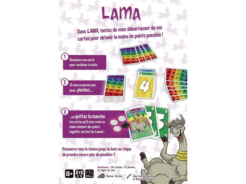 JEU DE CARTES Lama