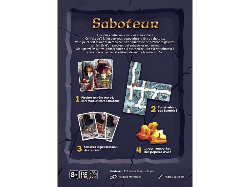 JEU DE CARTES Saboteur