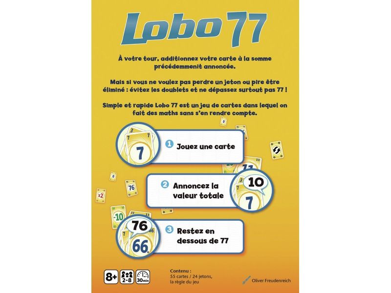JEU DE CARTES Lobo 77