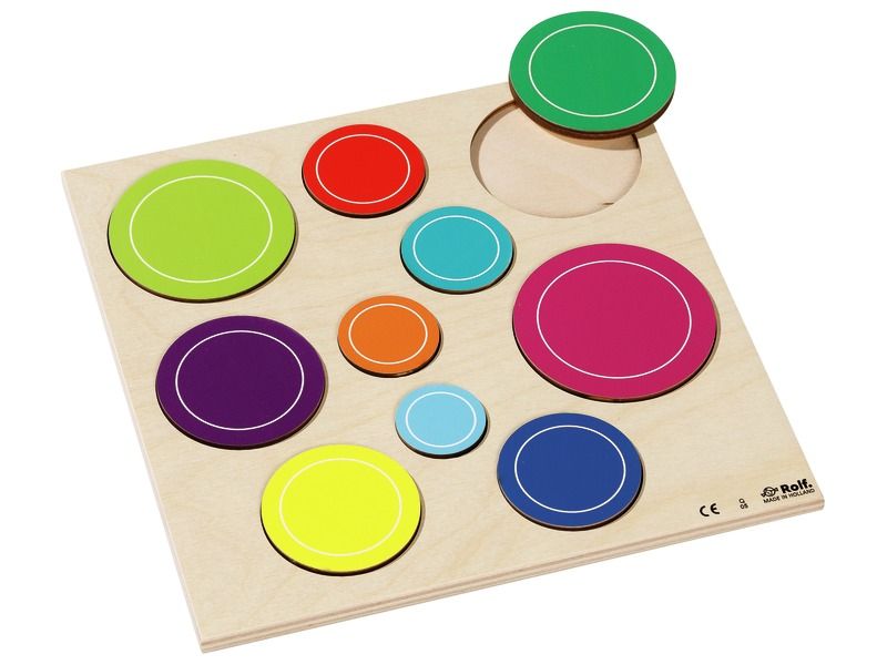 COLOURFUL ROUND LIFT-OUT PUZZLE