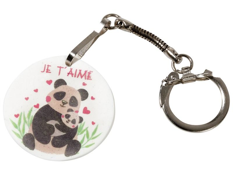 KIT CRÉATIF FIMO Porte-clés Panda d'amour