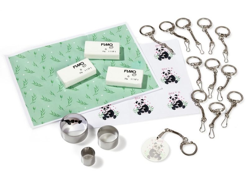 Key chain FIMO CREATIVE KIT Cute Panda