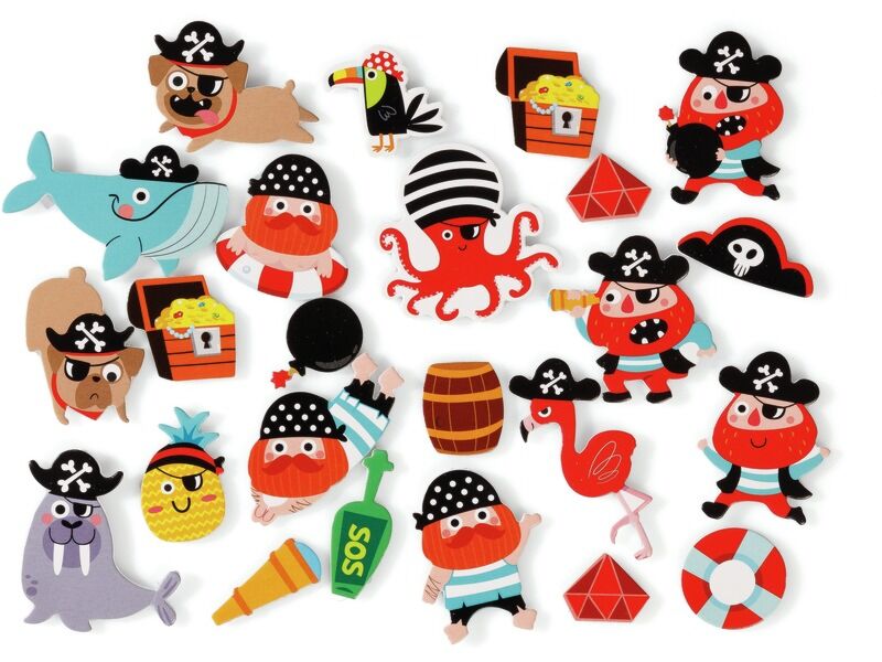 Kit Mosaïque En Caoutchouc Mousse Pailletée Pirate Ursus - 432 Autocollants, Modèle Inclus, Pour Enfants Dès 3 Ans
