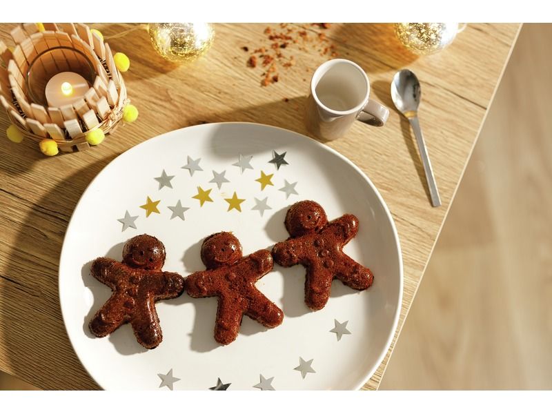 INDIVIDUAL SILICONE MOULDS Gingerbread men