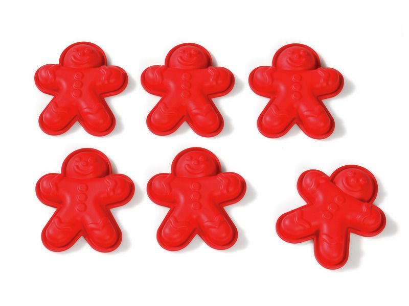 INDIVIDUAL SILICONE MOULDS Gingerbread men