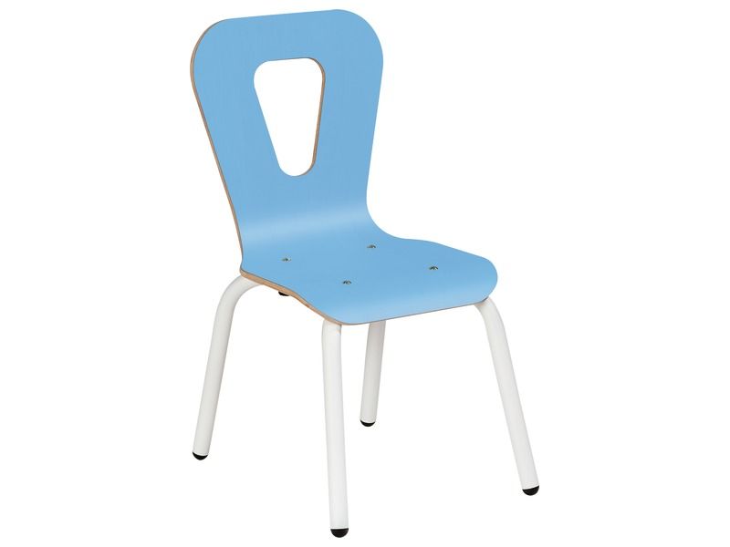 KUIPSTOEL 4 metalen poten M1 - H: 26 cm.