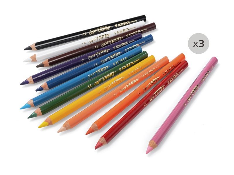 MAXISET GROTE KLEURPOTLODEN Super Ferby x36