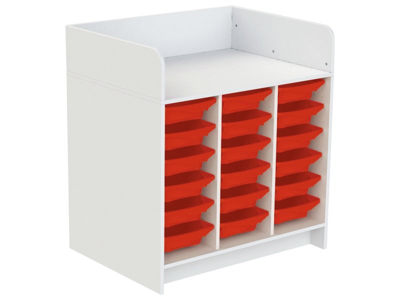 KAZÉO CHANGING TABLE 104 cm 18 stop-containers